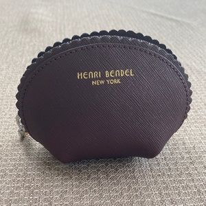 NWOT burgundy authentic henri Bendel coin purse